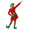 Green & Red Costumes Sets Adults Christmas Dress Fancy Dress Classical Unisex Elf Festive Christmas Fancy Dress Costumes