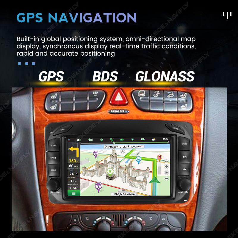 7" Android автомобильное радио для Mercedes Benz CLK W209 C209 W168 W203 W463 Vito Viano 1998-2006 GPS Carplay Auto Smart Systems
