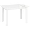 Extending Six Person High Gloss Dining Table White