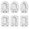 Universal Thickened Toilet Seat for Various Shapes: V-Shaped, U-Shaped, Square, and O-Shaped