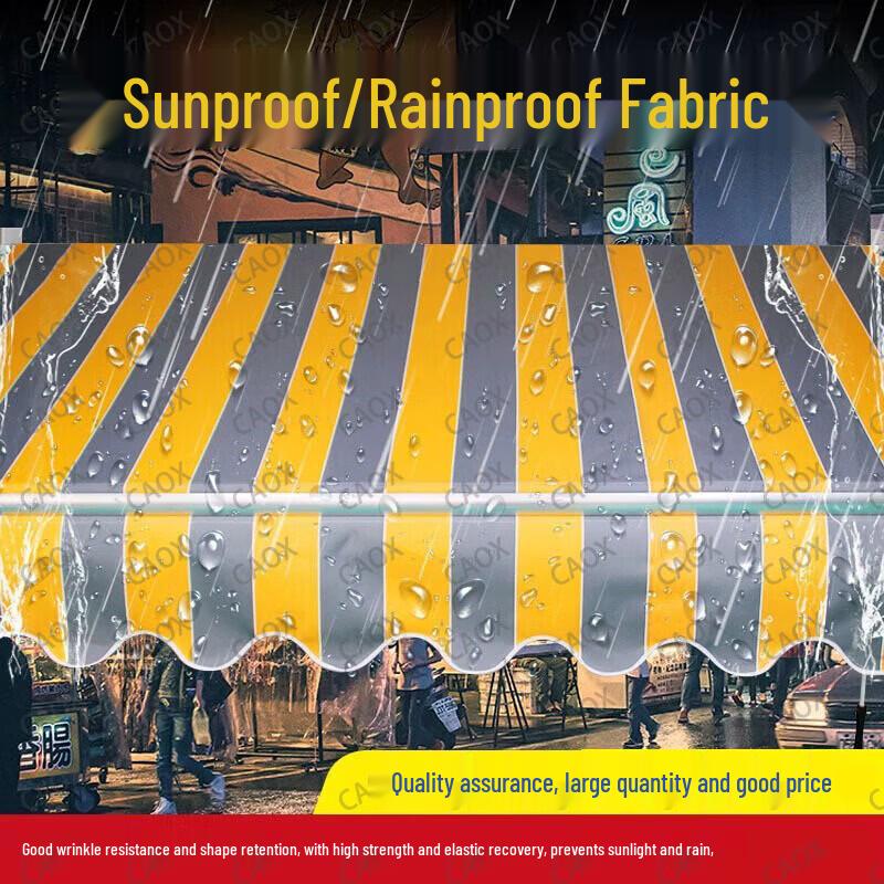 CAOX Electric Retractable Awning with Manual Crank