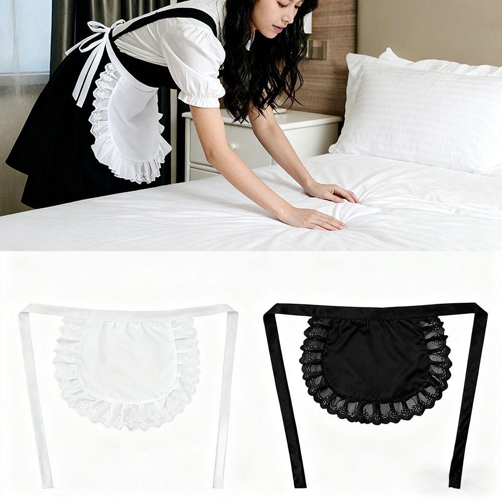 Лолита Полуталия Фартук Сексуальное Кружево Кулинарный Кухонный Фартук Новый Фартук Горничной Красота Цветок Кафе