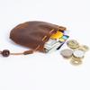 Винтажный маленький кошелек для монет из натуральной кожи - мини-кошелек в первом слое коровьей кожи