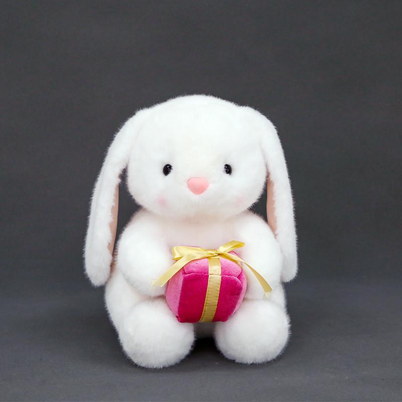 Плюшевая игрушка-кролик из короткого плюша для детей и в подарок