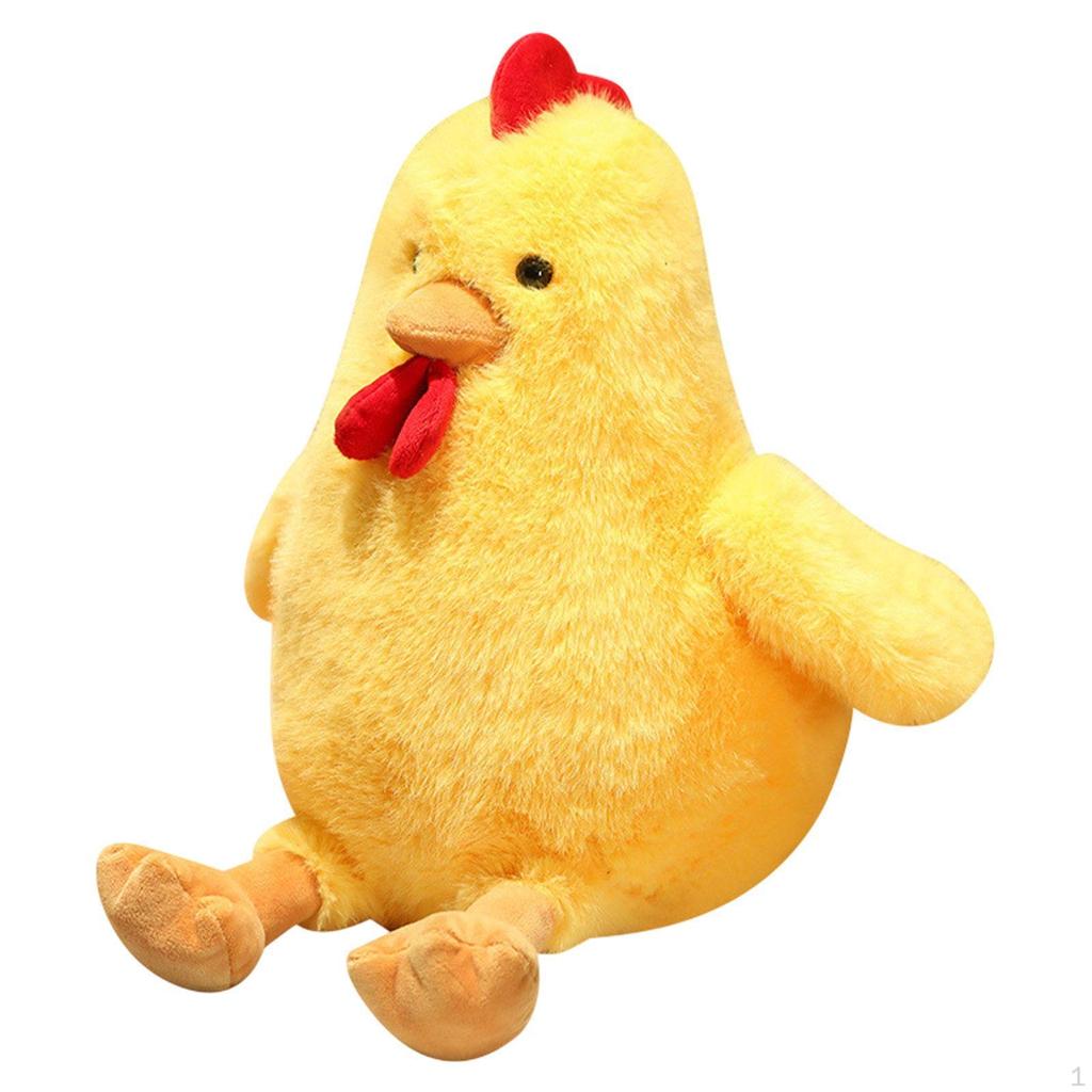 Игрушка-фигурка цыпленка, плюшевая кукла-животное, мягкая кукла-мультяшка