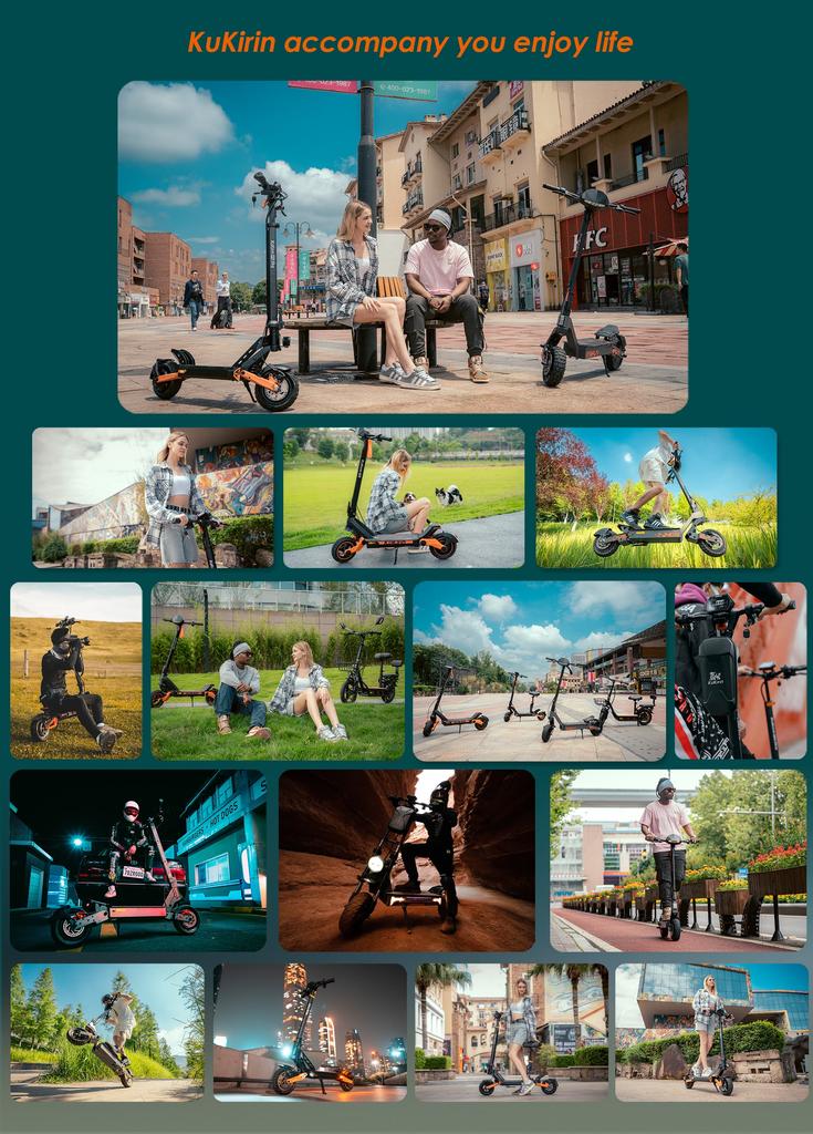 KuKirin G2 PRO 600W Electric Scooter, 48V 15.6Ah 58km Range, 45km/h, 9" Tubeless Tires, Foldable E-Scooter