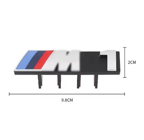 3D Car Front Grille M Badge Emblem Decoration Accessories For bAB-BMW M M1 M2 M3 M4 M5 M6 M7 E39 E87 E60 E46 E53 E90 F10 F20 F25 BW4