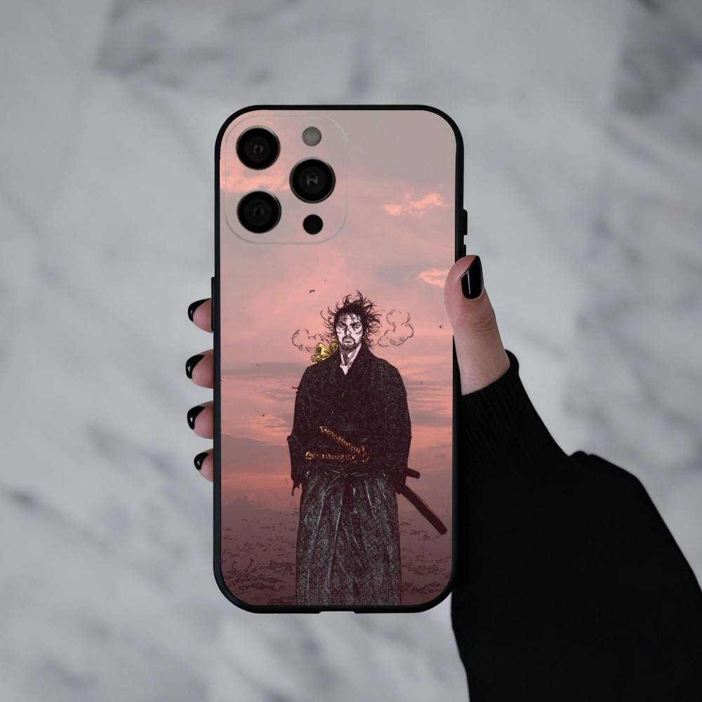 M-Миямото V-Скиталец M-Мусаси Чехол для телефона Силиконовый Мягкий Для IPhone 17pro 16 15 14 13 12 11 X XR Plus Pro Max Plus