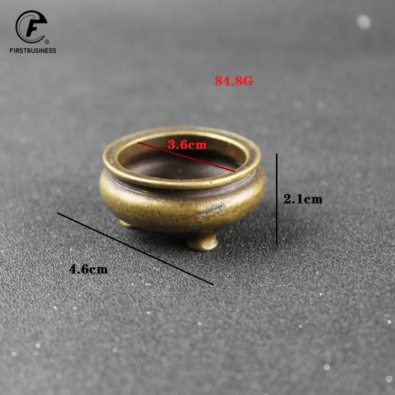 Ретро медные курильницы Портативный бронзовый кадило Буддизм Держатель для благовоний Домашний Чайный домик Йога-студия Медная курильница Домашний декор