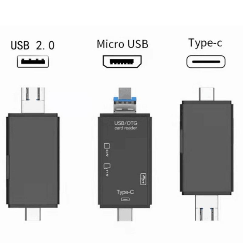 Многопортовый кардридер Type C SDTF SDXC MicroSD для легкой передачи файлов между устройствами