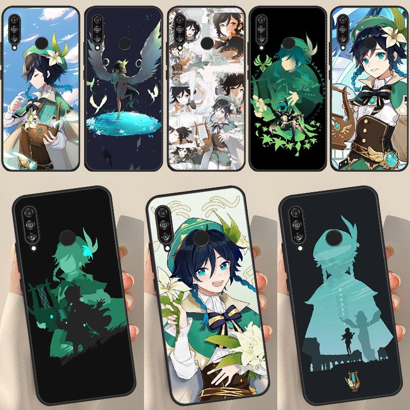 Чехол Genshin Impact Venti для Huawei Honor 50 P20 P30 P40 P50 Pro Lite P Smart Z 2019 2021 Nova 5T чехол для телефона