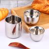 1Pc Double Layer Wine Cups Stainless Steel Heat Insulated Rounded Drinking Cups For Home Office Tea Beverage Beverage Mugs