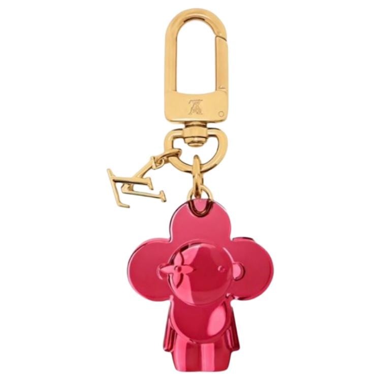 LOUIS VUITTON Plexiglass Bag Accessory Women's Raspberry Red M03464