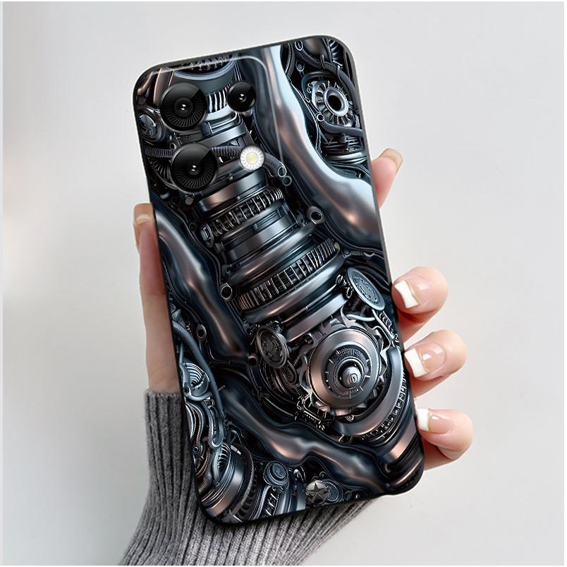 Anti-scratch Phone Case For Umidigi G9 5G Soft Silicone Black Casing Unique Design Happy Milk Tea Rabbit Pattern Candy Shell