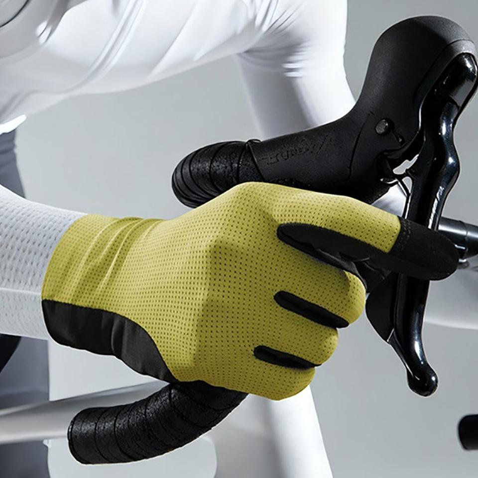 1 пара велосипедных перчаток с полным пальцем, сенсорный экран, силиконовые, противоскользящие, дышащие, для шоссейного мотоцикла, велосипеда