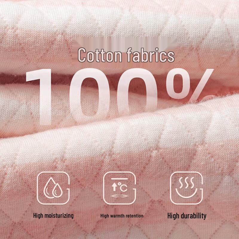 LANGSHA Комплект женского термобелья из 3-слойного хлопка с полувысоким воротником