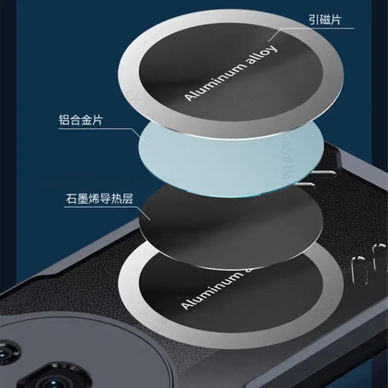 Охлаждающий рассеивающий тепло прозрачный чехол для телефона ZTE nubia Z60 Ultra Z50S Pro для Magsafe Магнитный чехол Magsafe для Nubia Z50 Ultra Z30 Z40S Pro
