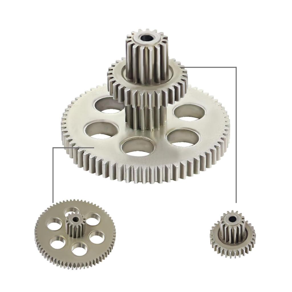 XBERSTAR Transmission Gear Set for FMS FCX24 FCX18 RC Hardened Steel Gearbox Gear Differential Gear Parts Accessories 1/24