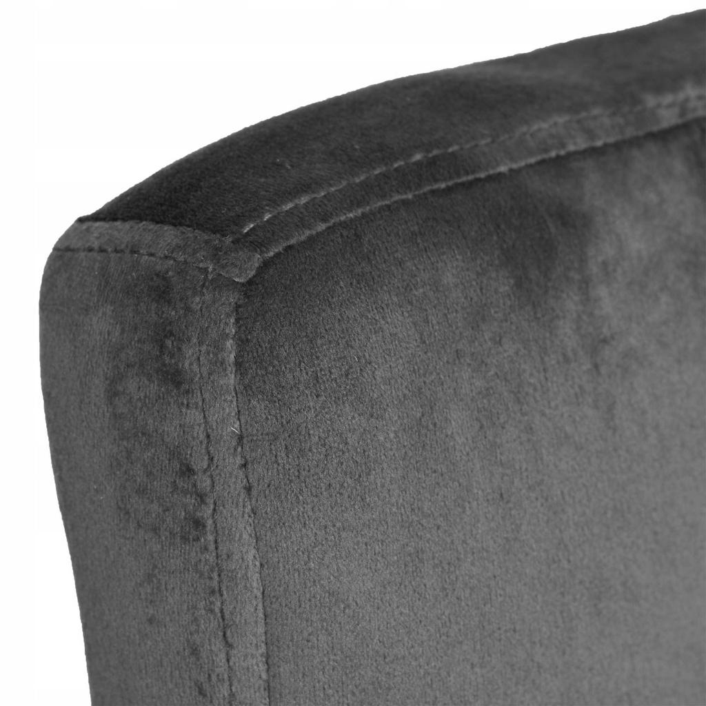 Arako Gold graphite velvet bar stool
