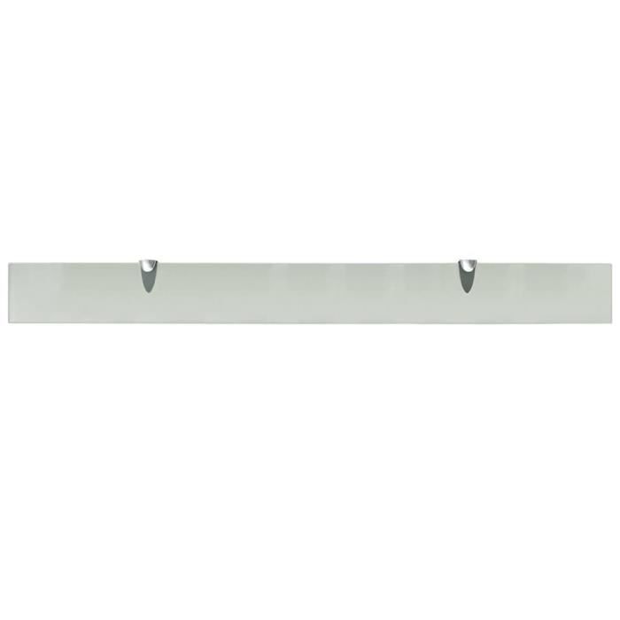 VidaXL Wall Shelves 2 Pcs Glass 100 X 10 Cm 8 Mm