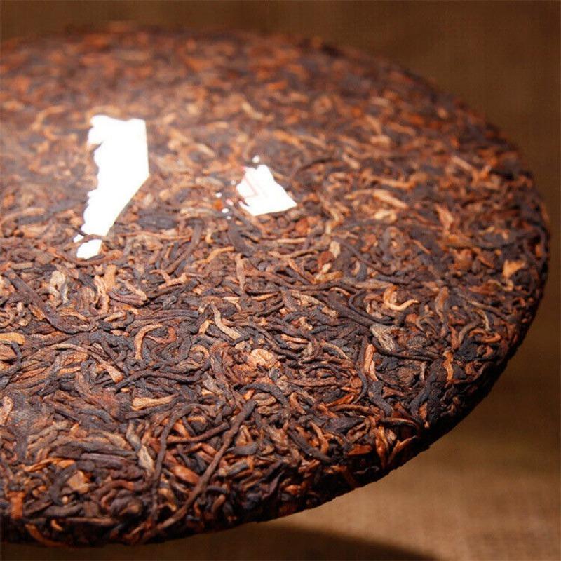 Чай Пуэр Спелый Чай Мэнхай Цзинья 357г Юньнань Цизи Торт Чай Чай Пуэр Спелый