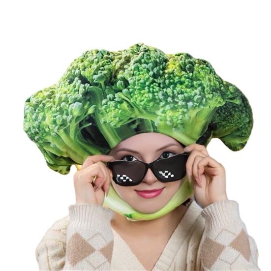 Фото-капюшон Яркий Цветной Фрукты Еда Форма Мягкий Плюшевый Головной Убор Отверстие для Лица Особенность Интернет-знаменитость Костюм Вечеринка Реквизит