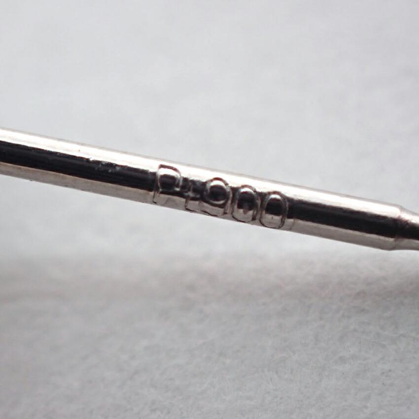 [Б/у] Серьги из платины 900 пробы с бриллиантами огранки «принцесса»/g441-53