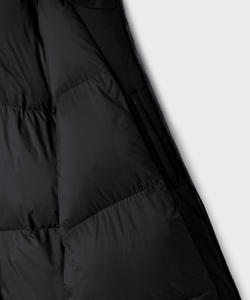 Musinsa Standard Non-Quilted Hooded Padded Jacket [Black]