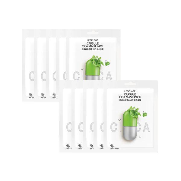 LEBELAGE Capsule Cica Mask Pack 10 Sheets