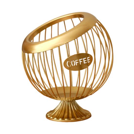 Держатель для чашки K для прилавка, металлическая корзина для хранения капсул для кофе, большой вместительный органайзер для чашек K для Keurig Nespresso Vertuo, органайзер для кофейной станции