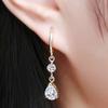 Элегантные серьги-капли из циркония Универсальные серьги-капли из циркония Украшение для женщин Подходят для любого случая