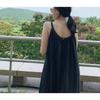 Простое платье Летнее платье-комбинация без рукавов Длинное праздничное платье