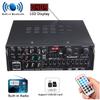 2000W 326BT 12V/110V Bluetooth 2.0 Channel Audio Power HiFi Amplifier Stereo AV Amp Speaker Support 4 Microphone with Remote