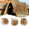 Artificial Palm Thatch Grass Skirting Roof Sturdy Multifunctional Realistic for Garden