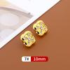 10 шт. пуговицы для рубашек, женская одежда, кардиган, шифон, круглые металлические пуговицы, детские мужские рубашки, универсальные золотые пуговицы Daquan
