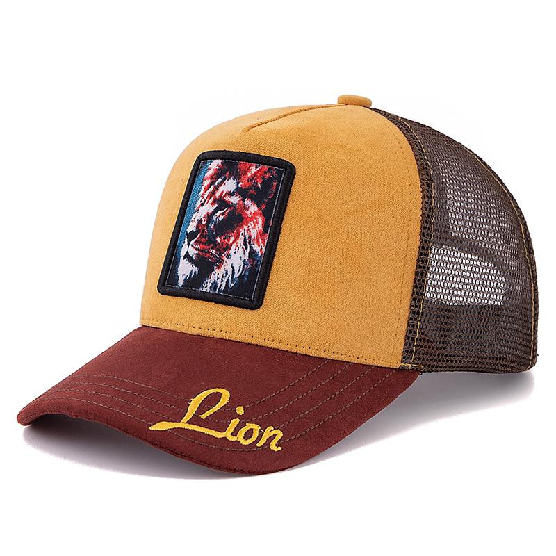 Унисекс модная кепка дальнобойщика с анималистичным узором, замшевая кепка, летняя бейсболка для отдыха на открытом воздухе для мужчин и женщин