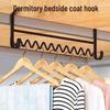 Student Dorm Hanging Clothes Rack & Bedside Hooks Storage Shelf