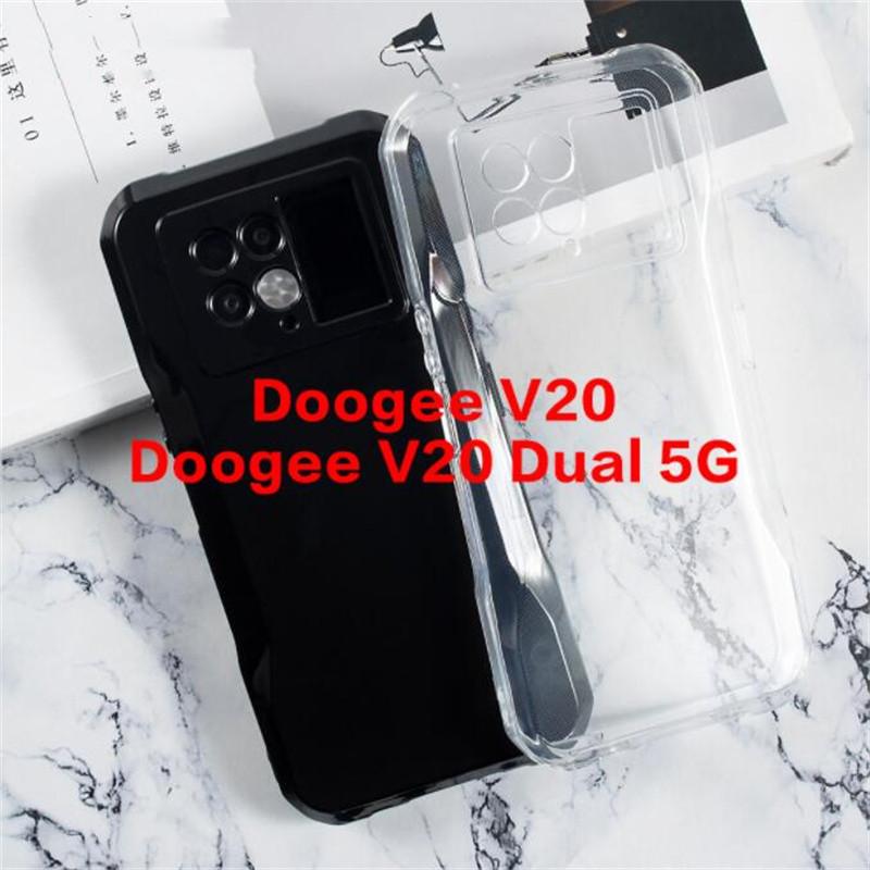 For Doogee V20 Case Soft Ultra Thin Silicone TPU Cover For Doogee V20 Dual 5G Silicone Phone Cover Funda