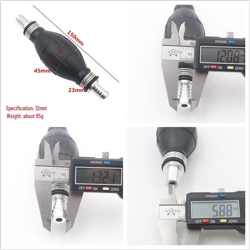 Трансграничный автомобильный и морской ручной насос - Алюминиевый сплав, односторонний клапан, ручной всасывание масла и воды - Доступны размеры 6/8/10/12.
