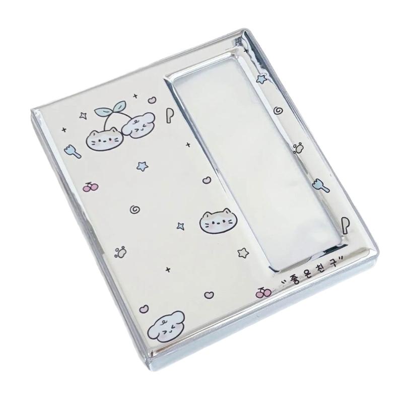 Silver Card Album for Fan Large Capacity Photo Strips Organizers Photo Booth Collecting Book for Concerts and Travel