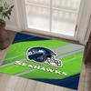 Seattle Seahawks Design Crystal Velvet Carpet Cozy Non?Slip Printed Rug For Bedroom Living Room Entrance