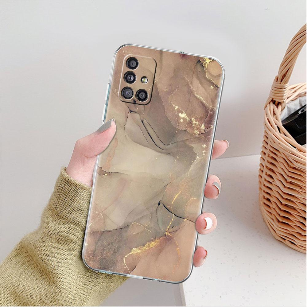 Мраморный узор 3 прозрачный чехол для Samsung Galaxy A52 A12 A51 A32 A21s A71 A32 A22 A50 A70 A31 A72 5G чехол для телефона