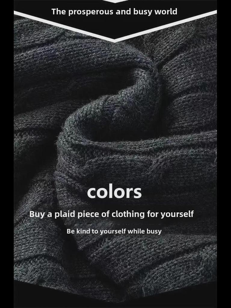 Men's Plus Velvet Thermal Underwear & Turtleneck Sweater - Zodiac Tiger/Rabbit Year Winter Collection