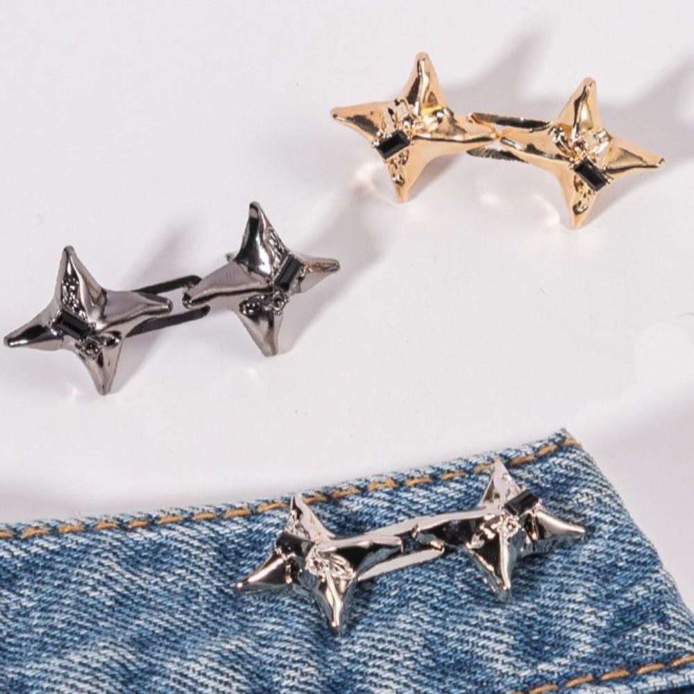 Fixed Waist Buckle Adjustable Belt Buckles New Jeans Buttons Dress Decoration