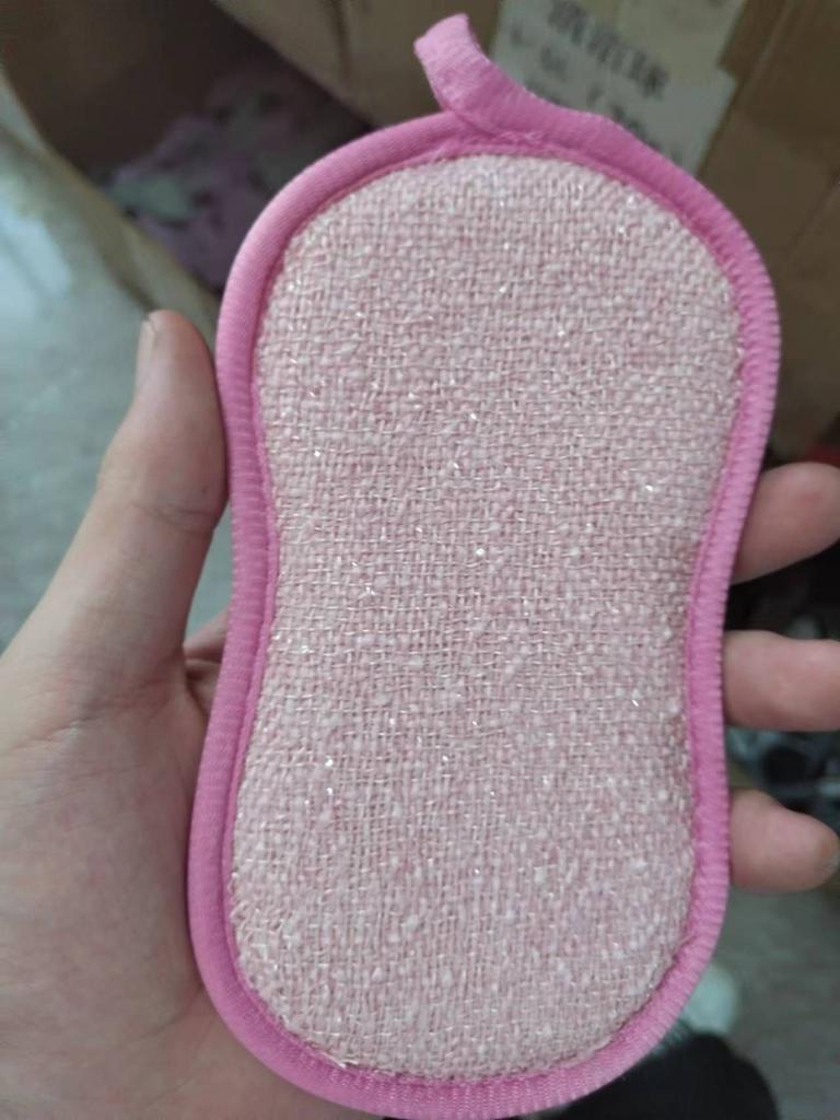 1 шт. Двусторонняя губка для мытья посуды, многоразовые чистящие средства, волшебные губки, салфетка ADM