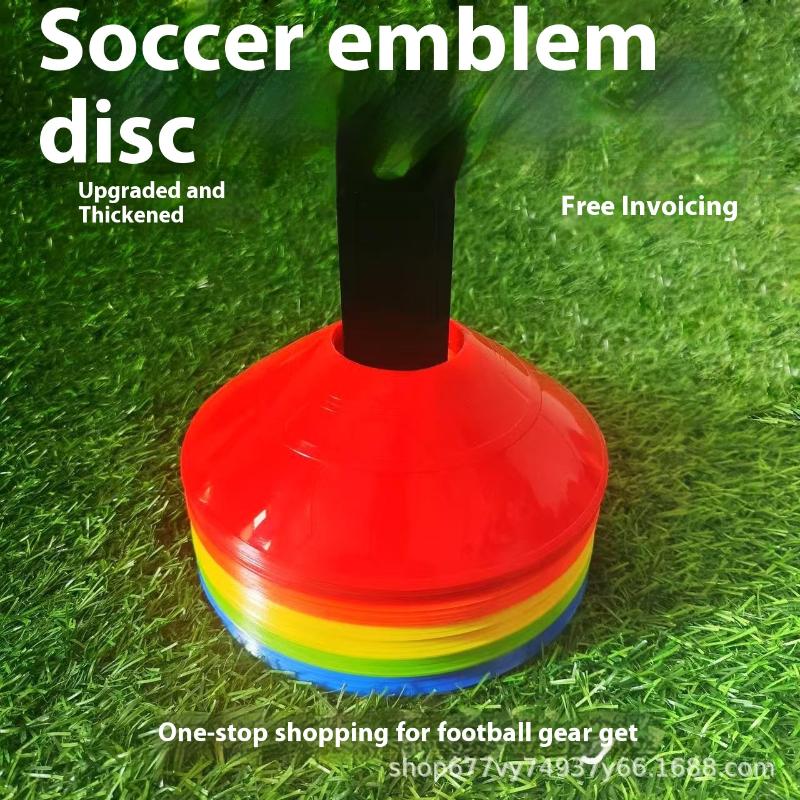 10/50 PCS Outdoor Sports Equipment Durable Soccer Training Cones With Pressure Resistant Marker Discs Football Sports Practice