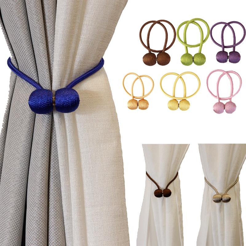 BELAVENIR, 1 шт., магнитная подхватка для штор, высококачественный держатель, пряжка, зажим для штор, подхват для штор, полиэстер, декоративные аксессуары для дома