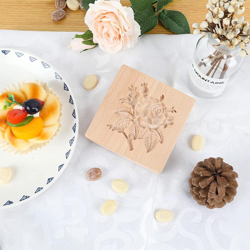 Резные деревянные формы для печенья, имбирные пряники, розовая сосна, формы для печенья, инструменты для выпечки, сделай сам