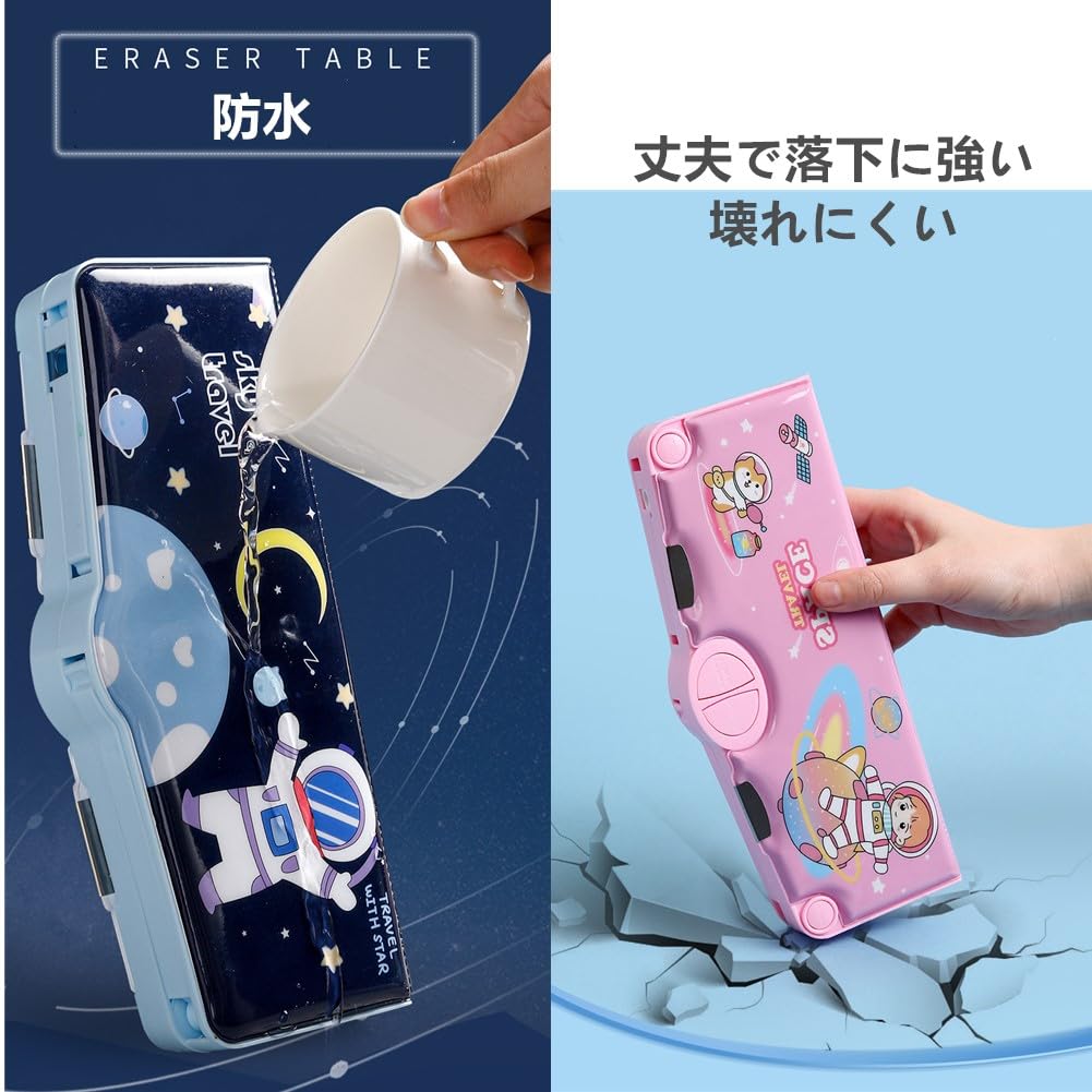 Пенал для девочек начальной школы и деформированный карандаш магнитное открытие и карандаш карандаш ластик большой отсек для ручек для школьного хранения для