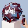 West Ham United Футбольный узор Печатный Мини 5 Складок 8 Спиц Компактный Зонт Ветрозащитный Водонепроницаемый Легкий Портативный Складной